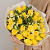 Букет из желтых роз Кения с ромашками (танацетум) 50541-Ж