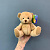 Игрушка Мишка плюшевый 15 см. маленький N 84072