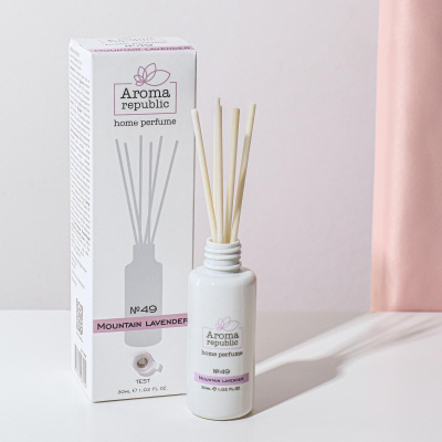 Диффузор ароматический AROMA REPUBLIC, 30 мл, "MouN taiN laveN der", лаванда и эвкалипт 7107602
