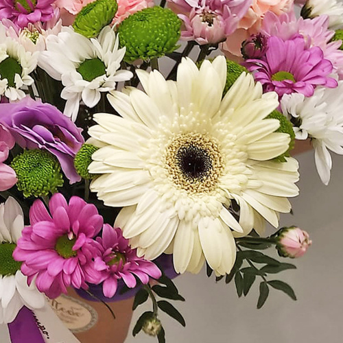 Стаканчик с цветами "Сиреневый закат" арт. 53036