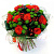 Букет "Великолепный век" из кустовой хризантемы, крупных роз и альстромерии арт. 6977
