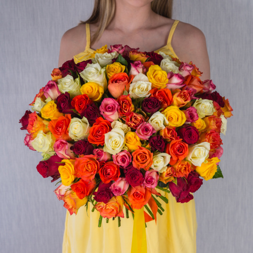 Букет из 101 Розы Кения Микс арт. 7311