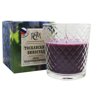 Свеча в стакане ТОСКАНСКИЙ ВИНОГРАД, 30 ч