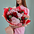 Букет из гортензий и красных роз N 84615